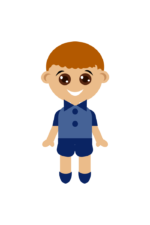 Little Boy Clipart Free SVG File