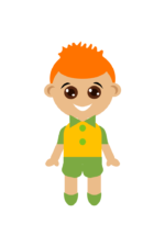 Little Boy Clipart Free SVG File