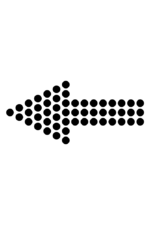 Left Dotted Arrow Free SVG File
