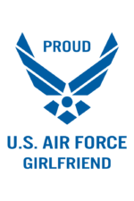 Proud Us Air Force Girlfriend Free SVG File