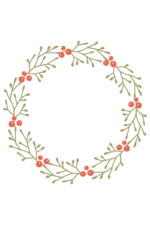 Circle Floral Wreath Free SVG File