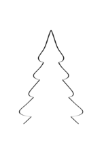 Spruce Tree Outline Free SVG File