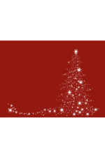 Stars Forming Christmas Tree Clipart Free SVG File