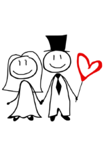 Hand Drawn Couple Holding Hands Outline Free SVG File