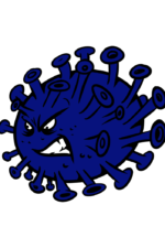 Ugly Coronavirus Clipart Free SVG File