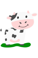 Adorable Cow Clipart Free SVG File