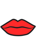 Red Lips Clipart Free SVG File