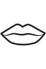 Lips Outline Free SVG File