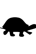 Black Turtle Silhouette Free SVG File