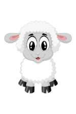Adorable Sheep Cute Lamb Clipart Free SVG File