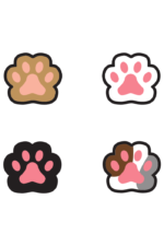 Cat Paws Clipart Free SVG File