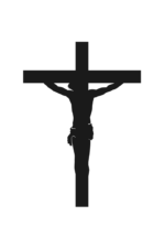 Jesus on Cross Silhouette Free SVG File
