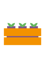 Wooden Flower Pot Clipart Free SVG File