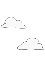 Clouds Outline Free SVG File