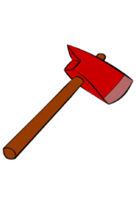 Fireman Axe Clipart Free SVG File
