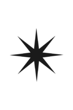 Simple Star Black and White Silhouette Free SVG File