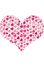 Heart Shape made of Hearts Clipart - free svg file for members