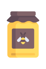 Honey Jar with Bee Clipart - free svg file for members