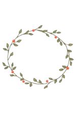 Rounded Slim Ornamental Wreath Free SVG File