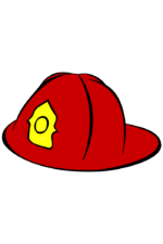 Fireman Fighter Hat Clipart Free SVG File