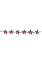 New Year Stars Pennant Banner Clipart Free SVG File