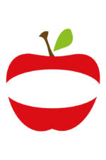 Split Apple Monogram Frame Clipart - free svg file for members