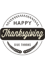 Vegan Happy Thanksgiving Logo Clipart Free SVG File