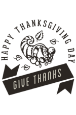 Happy Thanksgiving Give Thanks Clipart Free SVG File