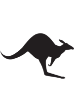 Cangaroo Silhouette, animal Free SVG File