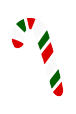Christmas Candy Cane Clipart Free SVG File