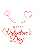 happy valentine's day with double heart free svg file