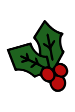Holly Leaves Clipart Free SVG File