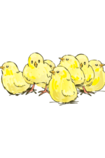 Chicks Clipart Free SVG File