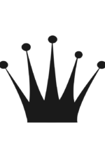 Queen Crown Black Silhouette - free svg file for members