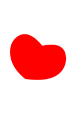 Simple Red Heart Free SVG File