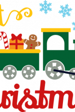 1st christmas, train, newborn baby free svg file