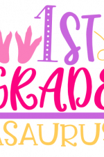 1st grade Asaurus, Back To School Free Svg File