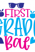 1st Grade Bae, School Kids Free Svg File