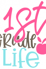 1st Grade Life, School Kids Free Svg File