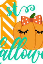 1st halloween with pumpkin face, baby free svg file