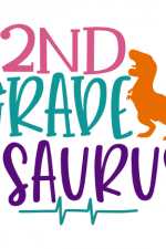 2nd Grade Asaurus, Elementary Free Svg File