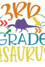 3rd Grade Asaurus, Elementary School Free Svg File