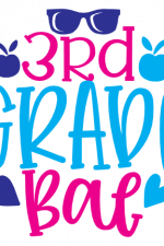 3rd Grade Bae, Elementary School Free Svg File