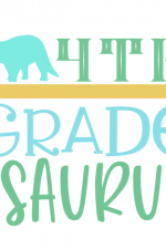 4th Grade Asaurus, Funny, School Free Svg File