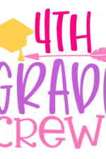 4th Grade Crew, Elementary School Free Svg File