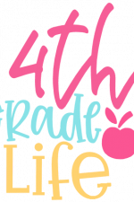 4th Grade Life, School Free Svg File