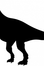 t-rex silhouette, dinosaur, dino - free svg file for members
