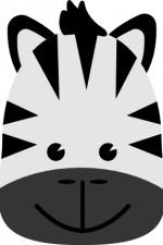 zebra face, kids, decorative free svg file