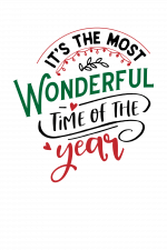 it's the most wonderful time of the year, christmas free svg file