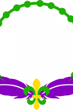 fleur circle frame, mardi gras, carnival free svg file